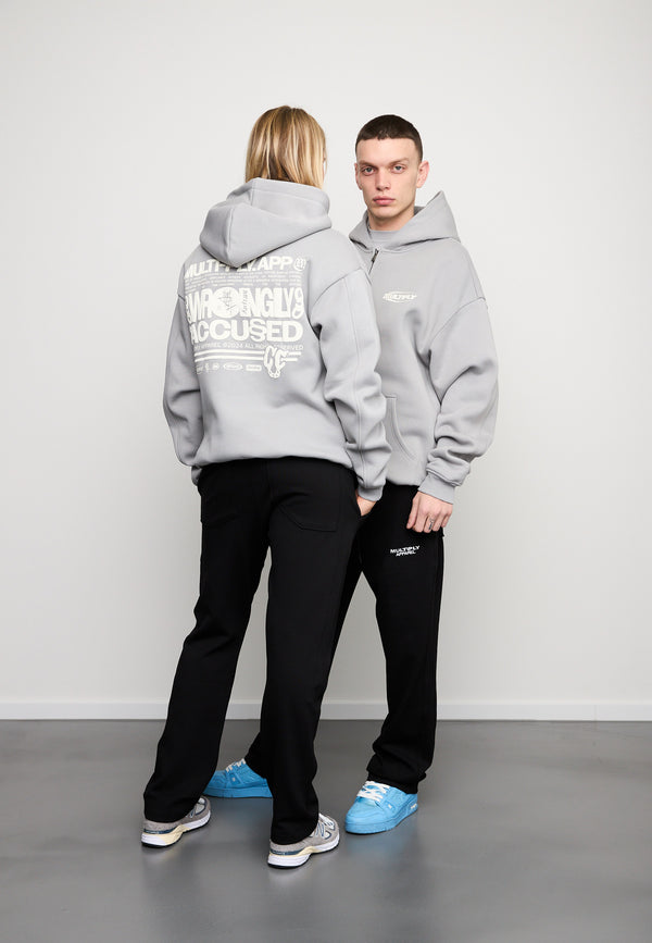 Multiply Spparel Oversize Zip Hoodie LAW Ultimate Grey Saisonschlussverkauf