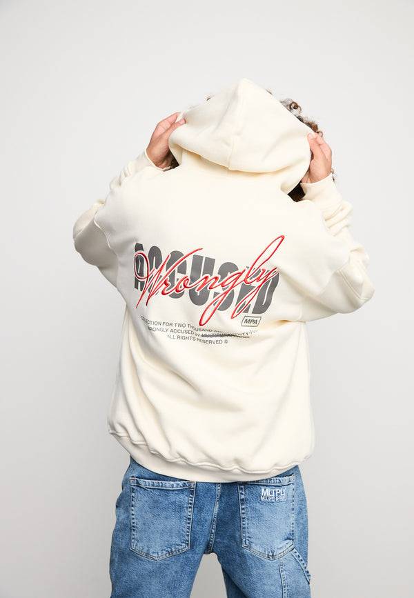 Multiply Spparel Oversize Zip Hoodie CHEATER Egret Osterangebot