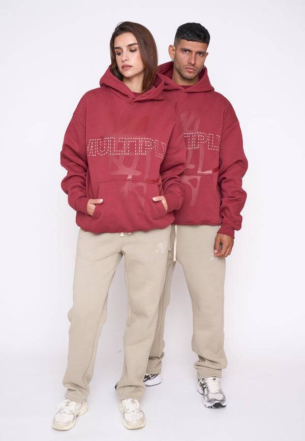 Multiply Spparel Oversize Hoodie BASE Ruby Wine Lagerräumung