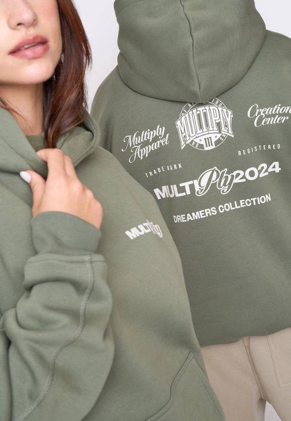 Multiply Spparel Oversize Hoodie MATCH Four Leaf Clover Große Rabatte