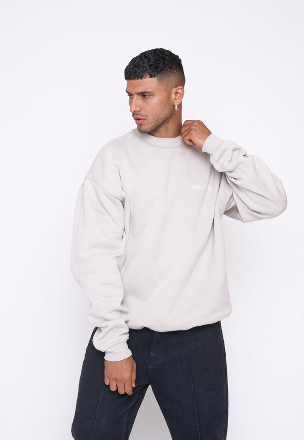 Multiply Spparel Oversize Sweatshirt SESSION Dove Tiefpreis