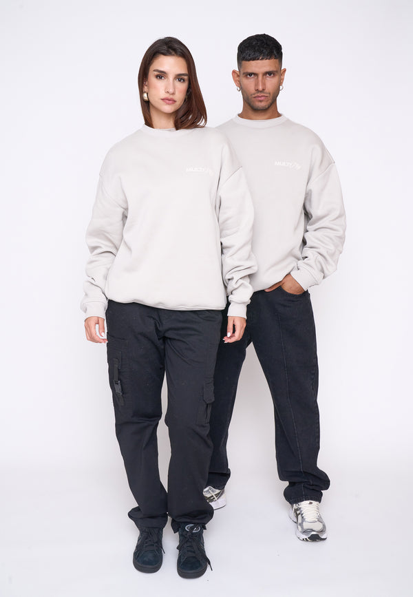 Multiply Spparel Oversize Sweatshirt SESSION Dove Tiefpreis