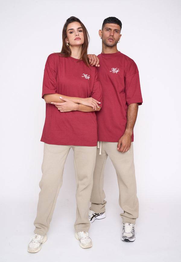 Multiply Spparel Oversize T-Shirt COMPETITION Ruby Wine Super Sparpreis