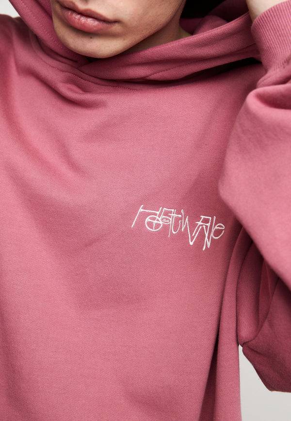 Multiply Spparel Oversize Hoodie OVERHEATING Rose Wine Letzte 3 Tage
