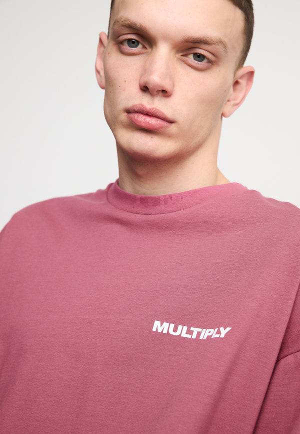 Multiply Spparel Oversize T-Shirt TAKE OFF Rose Wine Letzte 2 Tage