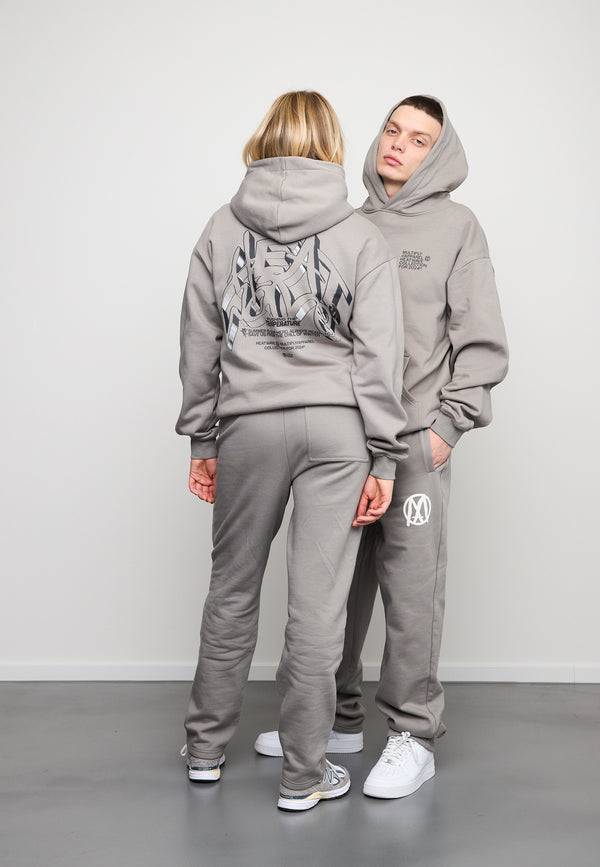 Multiply Spparel Oversize Hoodie TEMPERATURE Moon Mist Letzter Tag