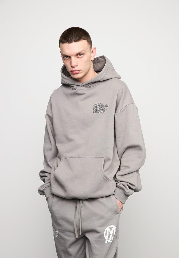 Multiply Spparel Oversize Hoodie TEMPERATURE Moon Mist Letzter Tag
