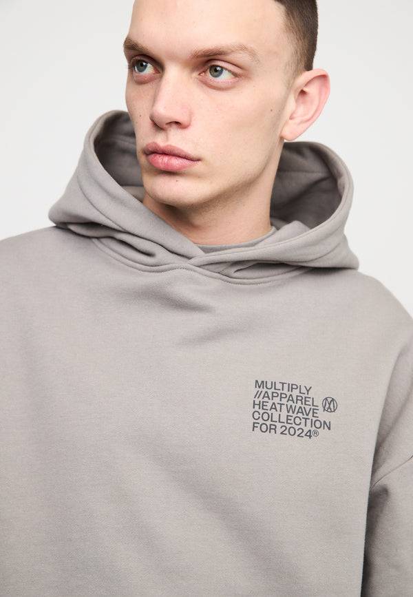 Multiply Spparel Oversize Hoodie TEMPERATURE Moon Mist Letzter Tag