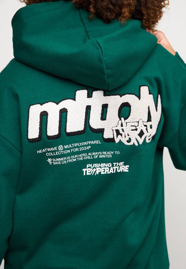 Multiply Spparel Oversize Zip Hoodie HEAT Botanical Garden Bis zu 60% Rabatt