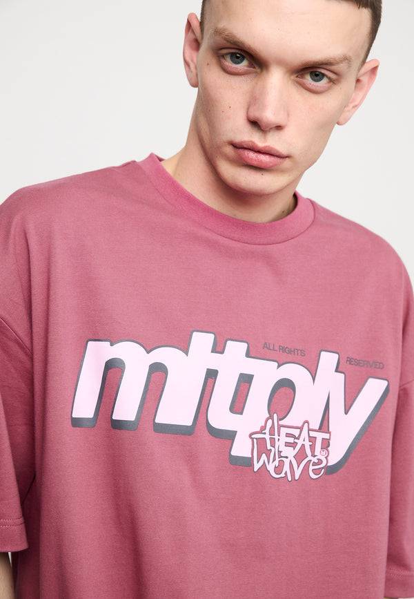 Multiply Spparel Oversize T-Shirt CLIMATE Rose Wine Discount Store für neue Produkte
