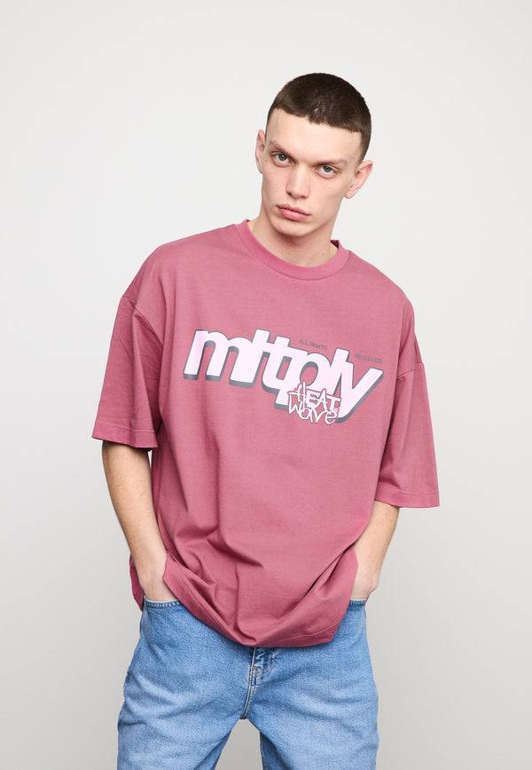 Multiply Spparel Oversize T-Shirt CLIMATE Rose Wine Discount Store für neue Produkte