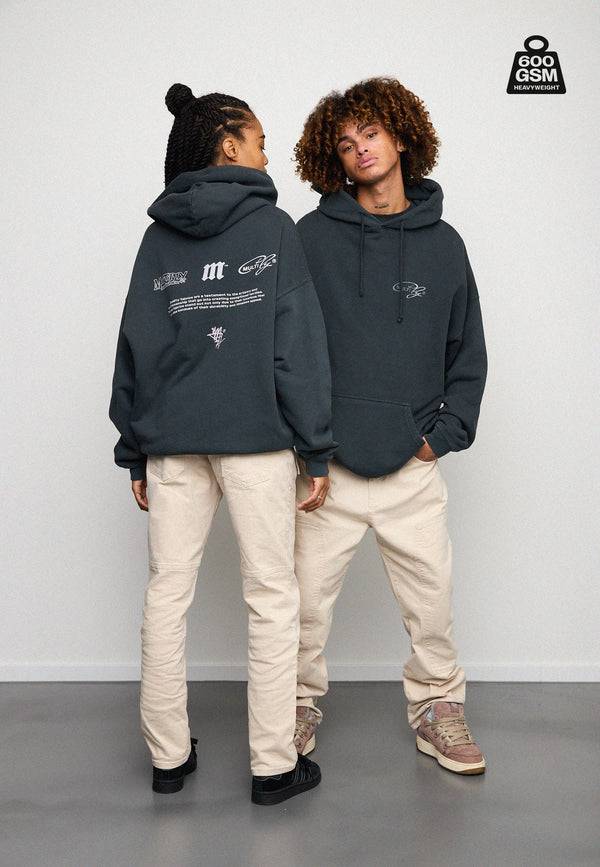 Multiply Spparel Oversize Hoodie WEIGHTY Black Soda Clearance-Verkauf