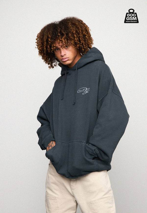 Multiply Spparel Oversize Hoodie WEIGHTY Black Soda Clearance-Verkauf