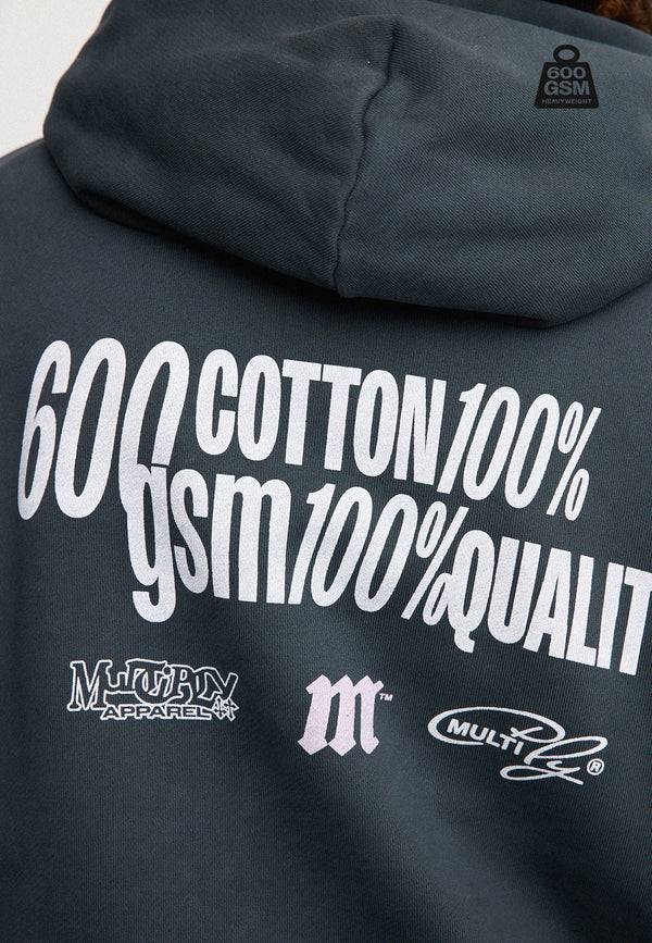Multiply Spparel Oversize Hoodie HEAVY Black Soda Begrenzt auf 3 Tage