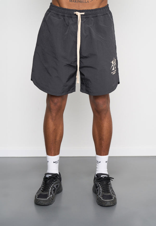Multiply Spparel Woven Shorts SKETCH Black Soda Günstiger Verkauf
