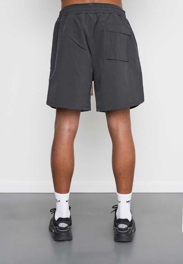 Multiply Spparel Woven Shorts SKETCH Black Soda Günstiger Verkauf