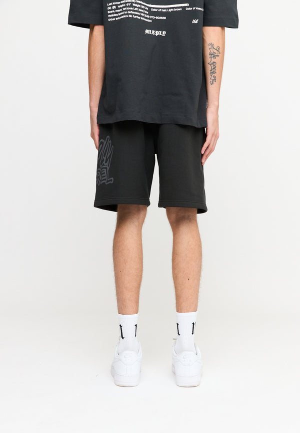 Multiply Spparel Shorts ANXIETY Black Soda Washed Blitzverkäufe