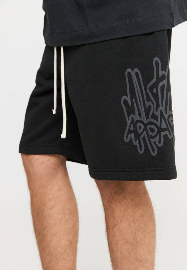 Multiply Spparel Shorts ANXIETY Black Soda Washed Blitzverkäufe