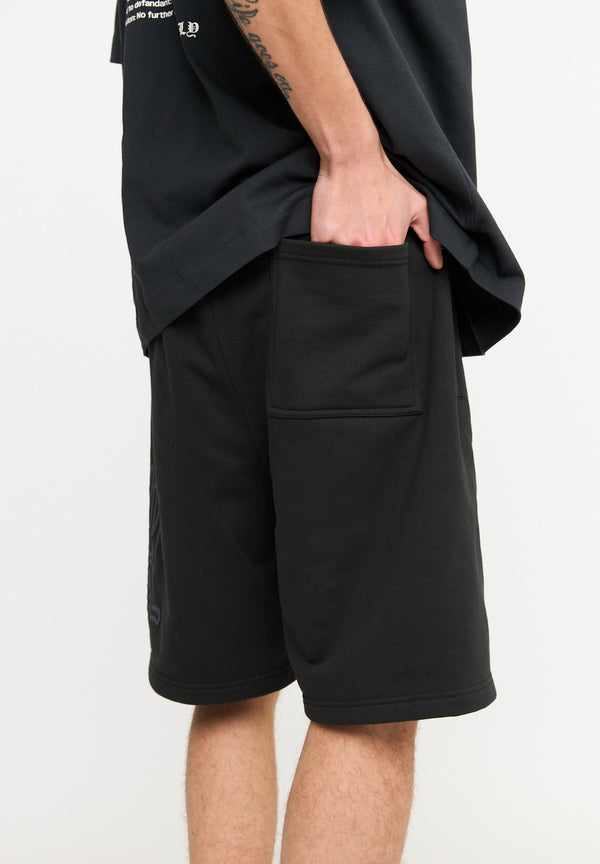 Multiply Spparel Shorts ANXIETY Black Soda Washed Blitzverkäufe