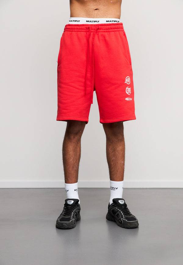 Multiply Spparel Shorts CONVICT Flame Scarlet Fabrik Onlineshop
