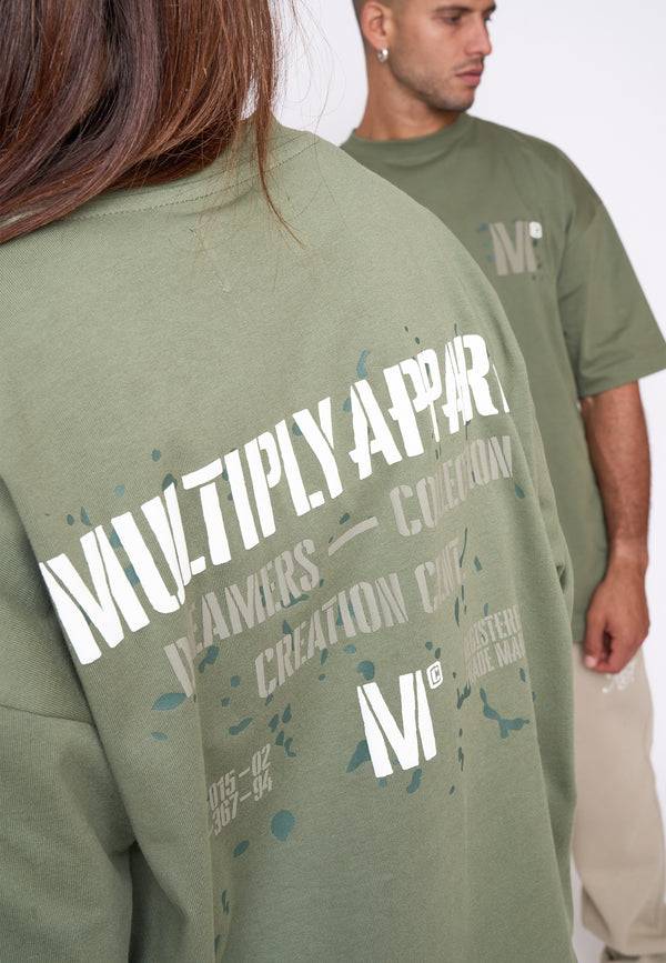 Multiply Spparel Oversize T-Shirt DRILL Four Leaf Clover Rabatt