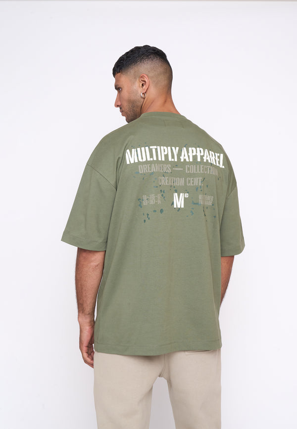 Multiply Spparel Oversize T-Shirt DRILL Four Leaf Clover Rabatt