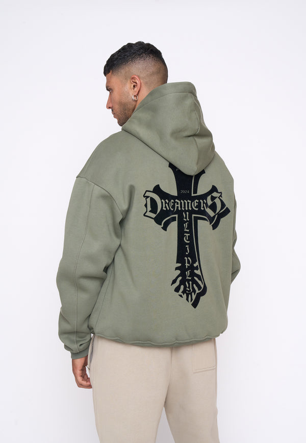 Multiply Spparel Oversize Zip Hoodie CAVALRY Four Leaf Clover Günstig kaufen