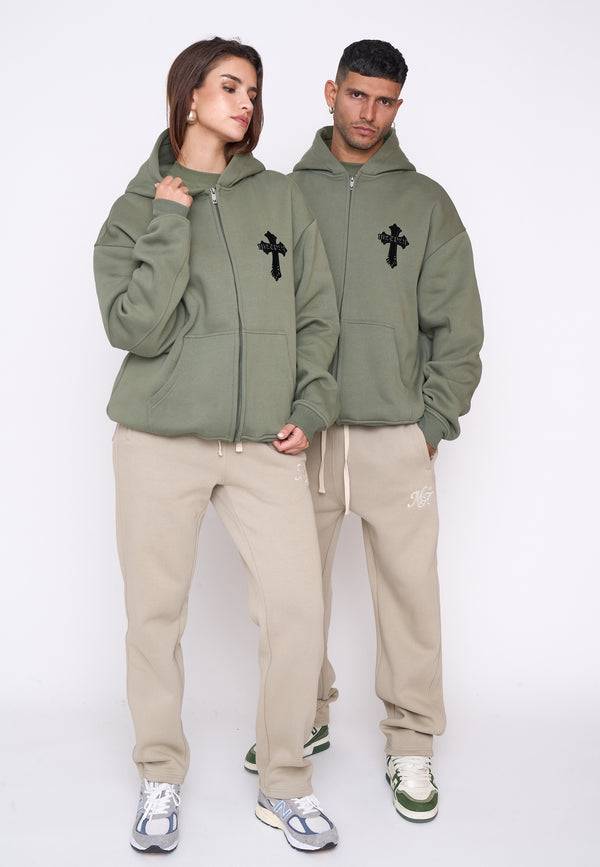 Multiply Spparel Oversize Zip Hoodie CAVALRY Four Leaf Clover Günstig kaufen