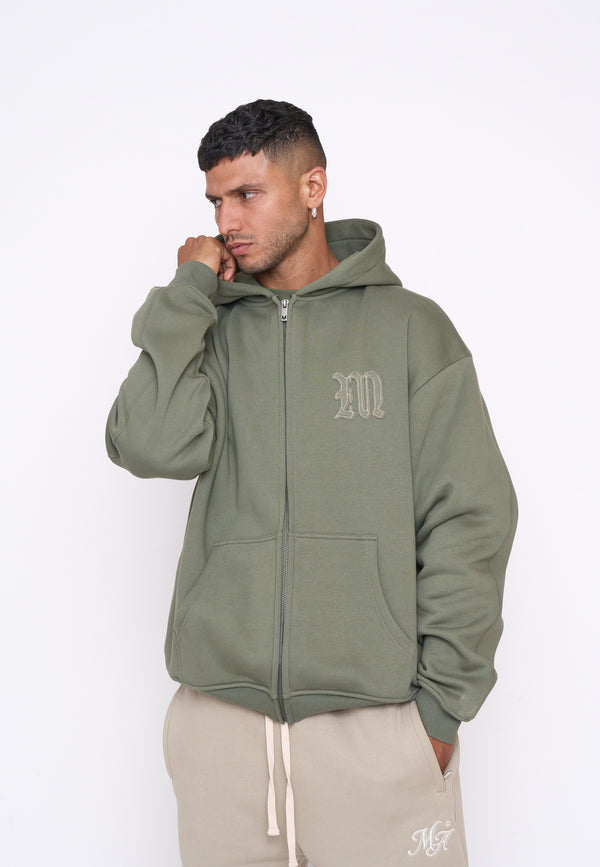 Multiply Spparel Oversize Zip Hoodie DEFENSE Four Leaf Clover Versandkostenfrei