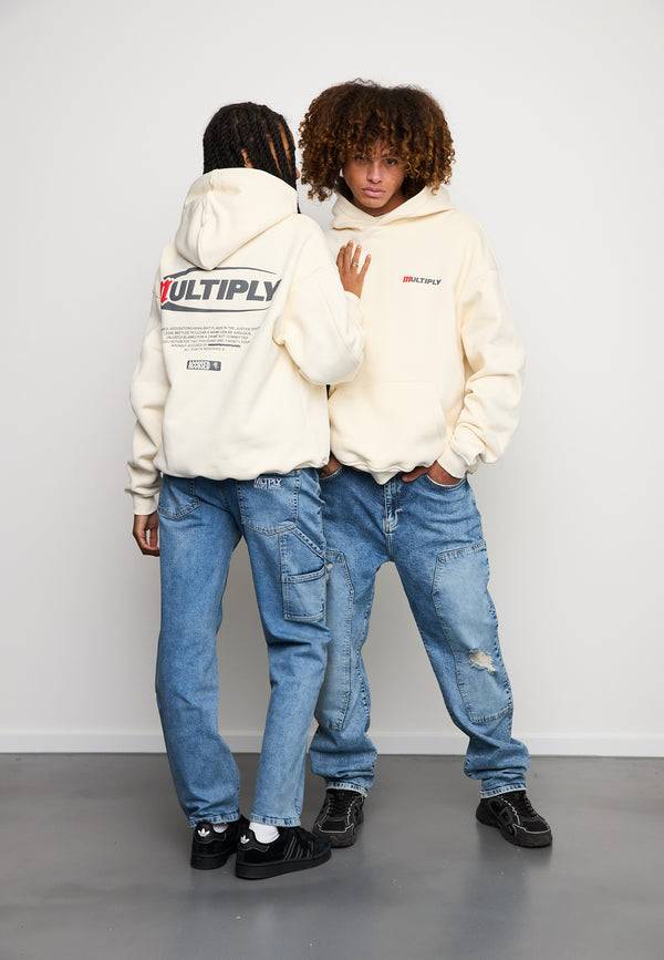 Multiply Spparel Oversize Hoodie ACCUSED Egret Online Shopping