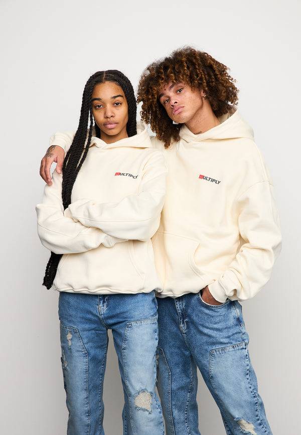 Multiply Spparel Oversize Hoodie ACCUSED Egret Online Shopping