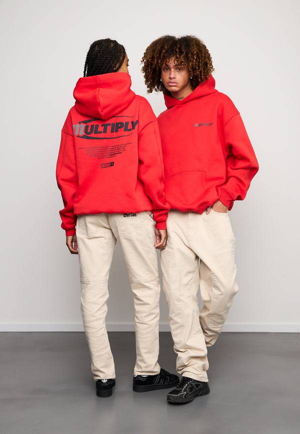 Multiply Spparel Oversize Hoodie ACCUSED Flame Scarlet Exklusivangebot