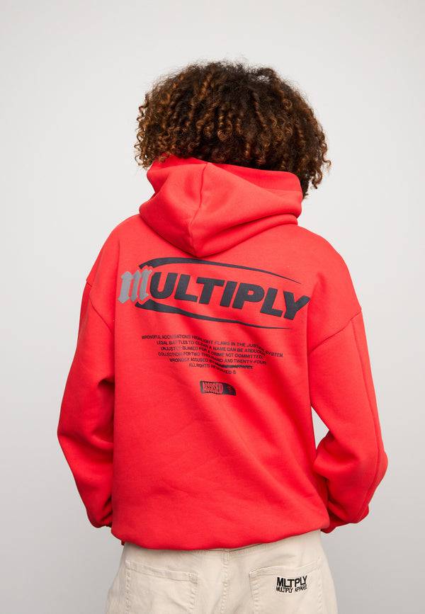 Multiply Spparel Oversize Hoodie ACCUSED Flame Scarlet Exklusivangebot