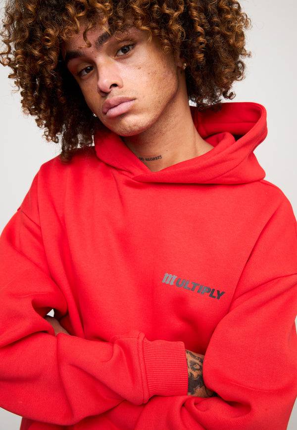Multiply Spparel Oversize Hoodie ACCUSED Flame Scarlet Exklusivangebot