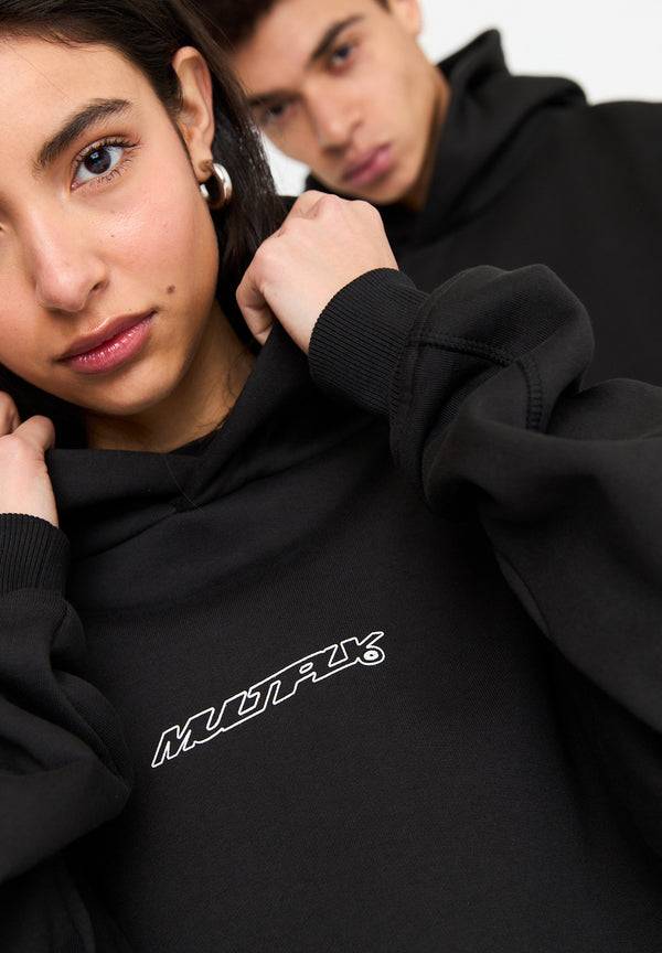 Multiply Spparel Oversize Hoodie DIVORCE Black Soda Washed Weihnachtsangebot