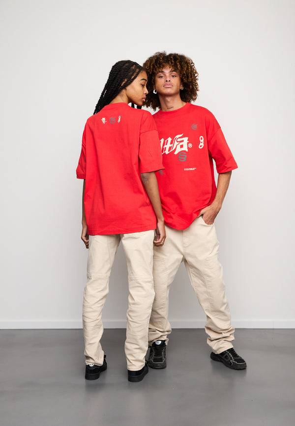 Multiply Spparel Oversize T-Shirt BAIL Flame Scarlet Muttertagsangebot