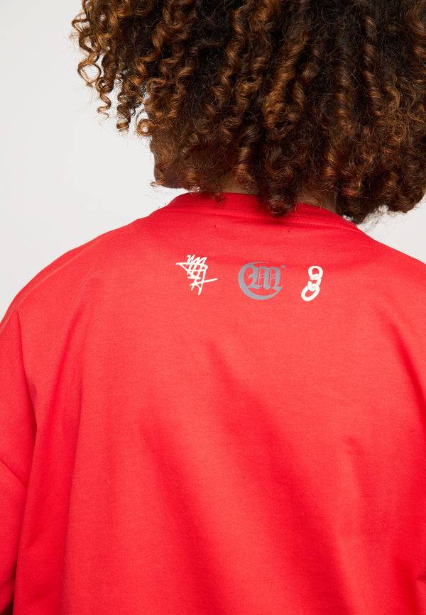 Multiply Spparel Oversize T-Shirt BAIL Flame Scarlet Muttertagsangebot