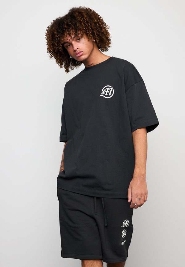 Multiply Spparel Oversize T-Shirt CALUMNY Black Soda Washed Vatertagsangebot