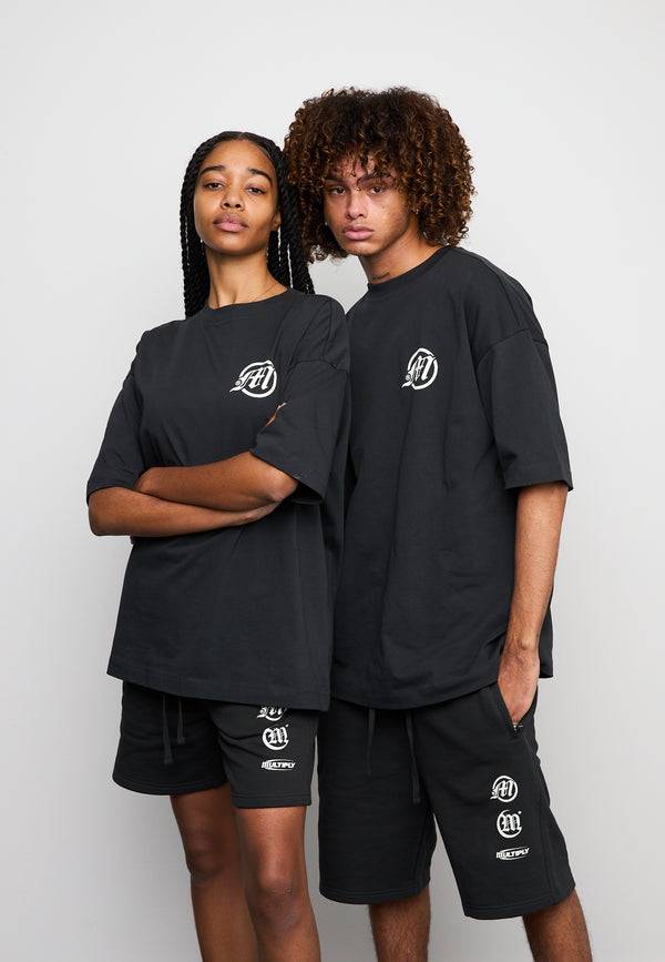 Multiply Spparel Oversize T-Shirt CALUMNY Black Soda Washed Vatertagsangebot