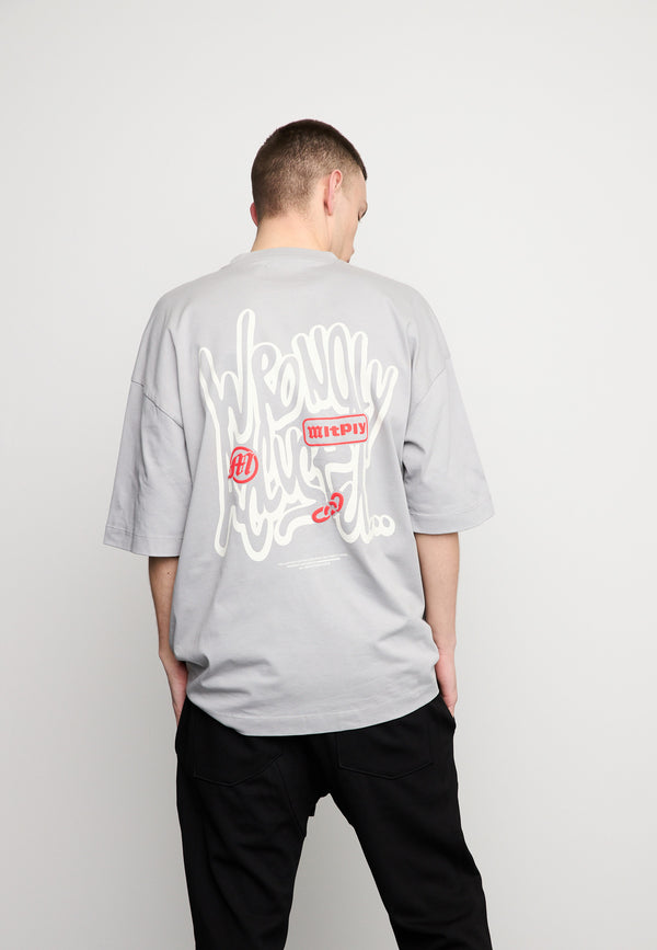 Multiply Spparel Oversize T-Shirt RIGHTS Ultimate Grey Jubiläumsangebot