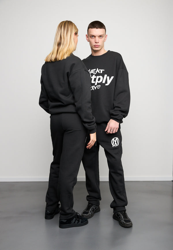 Multiply Spparel Oversize Sweatshirt MLTPLY WAVE Black Soda Washed Neuheiten