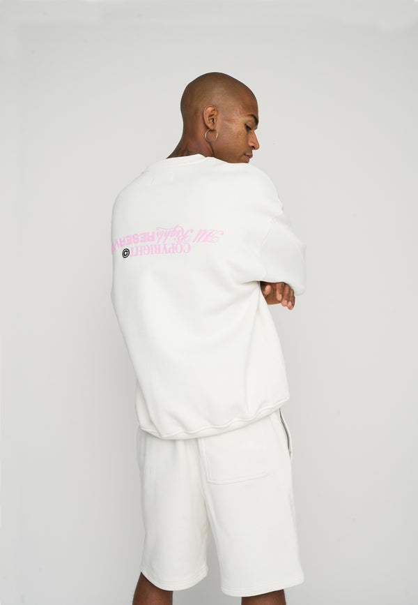 Multiply Spparel Oversize Sweatshirt RESERVED Snow White Saisonale Angebote