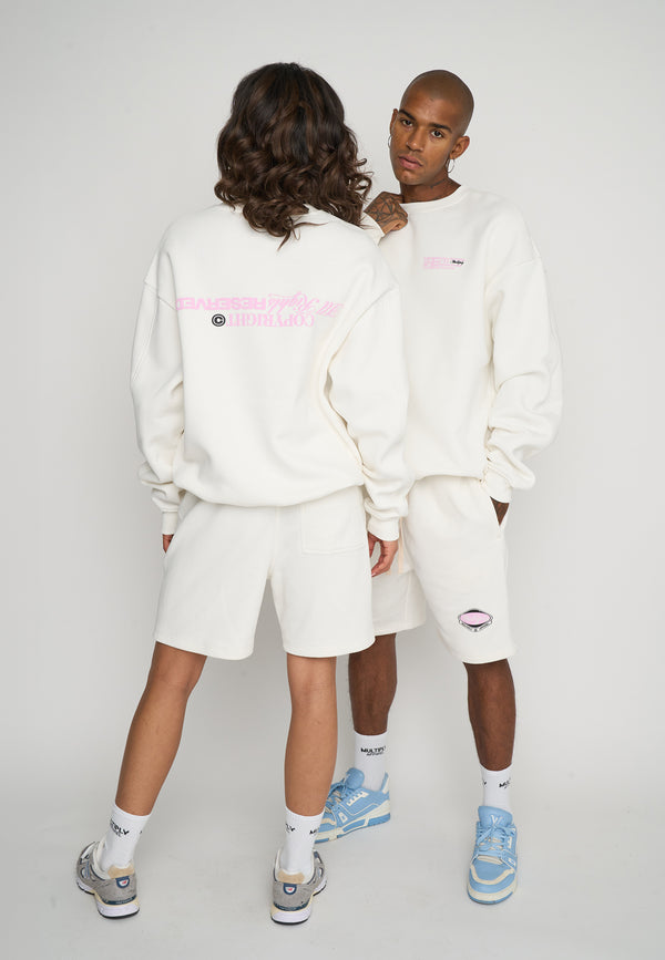 Multiply Spparel Oversize Sweatshirt RESERVED Snow White Saisonale Angebote