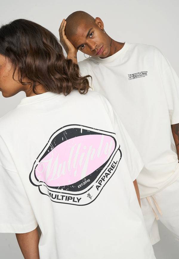 Multiply Spparel Oversize T-Shirt CREW Snow White Räumungsverkauf