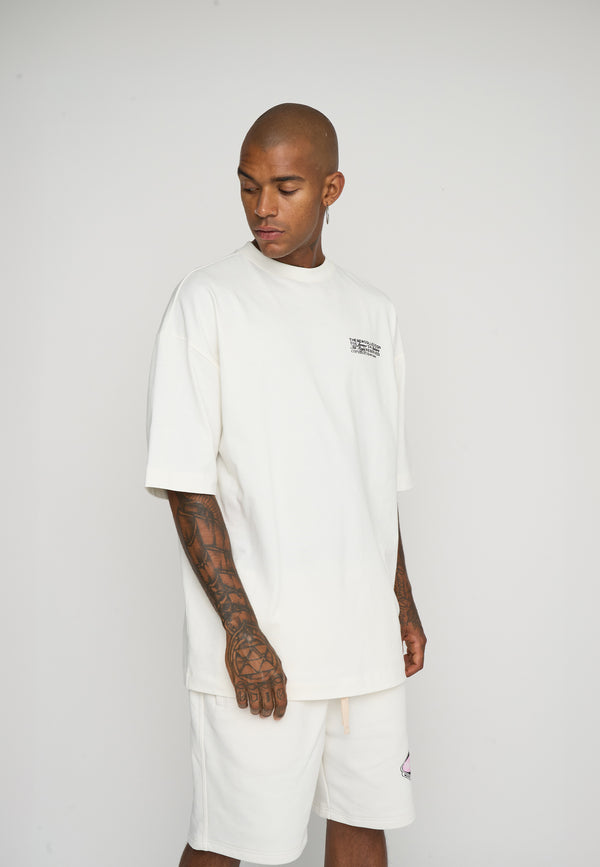 Multiply Spparel Oversize T-Shirt CREW Snow White Räumungsverkauf