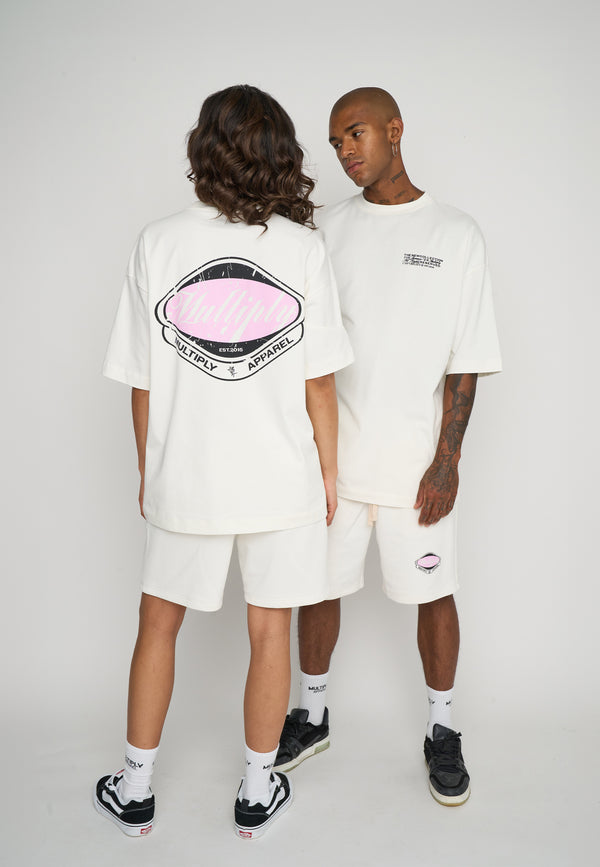 Multiply Spparel Oversize T-Shirt CREW Snow White Räumungsverkauf