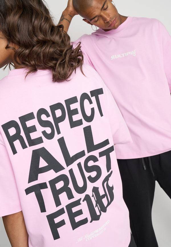 Multiply Spparel Oversize T-Shirt RESPECT Pink Lavender VIP-Rabatte
