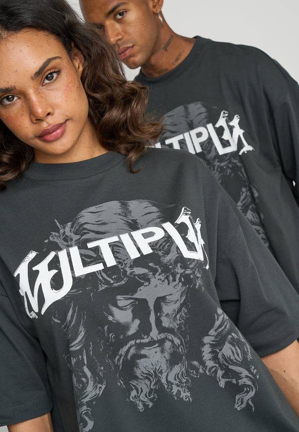 Multiply Spparel Oversize T-Shirt SACRED Black Soda Tiefpreis