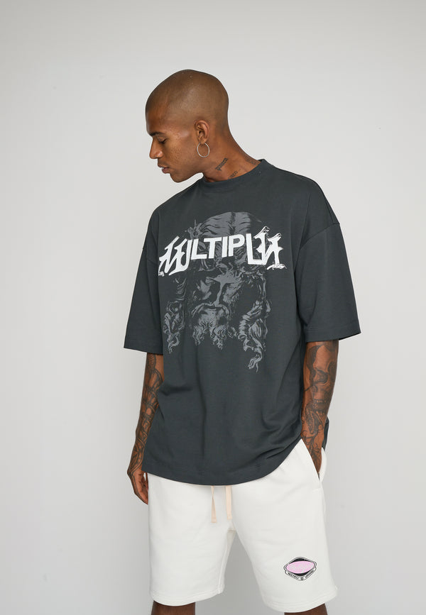 Multiply Spparel Oversize T-Shirt SACRED Black Soda Tiefpreis