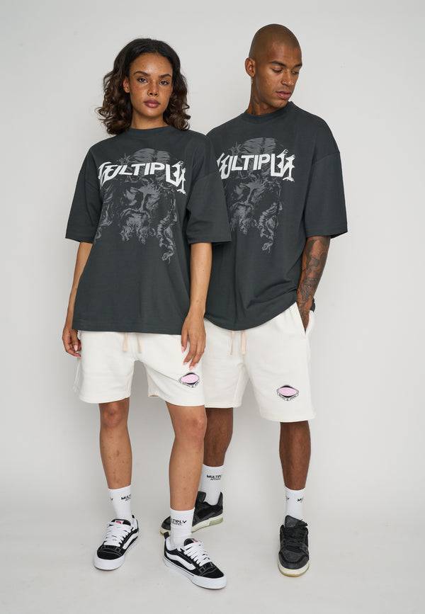 Multiply Spparel Oversize T-Shirt SACRED Black Soda Tiefpreis